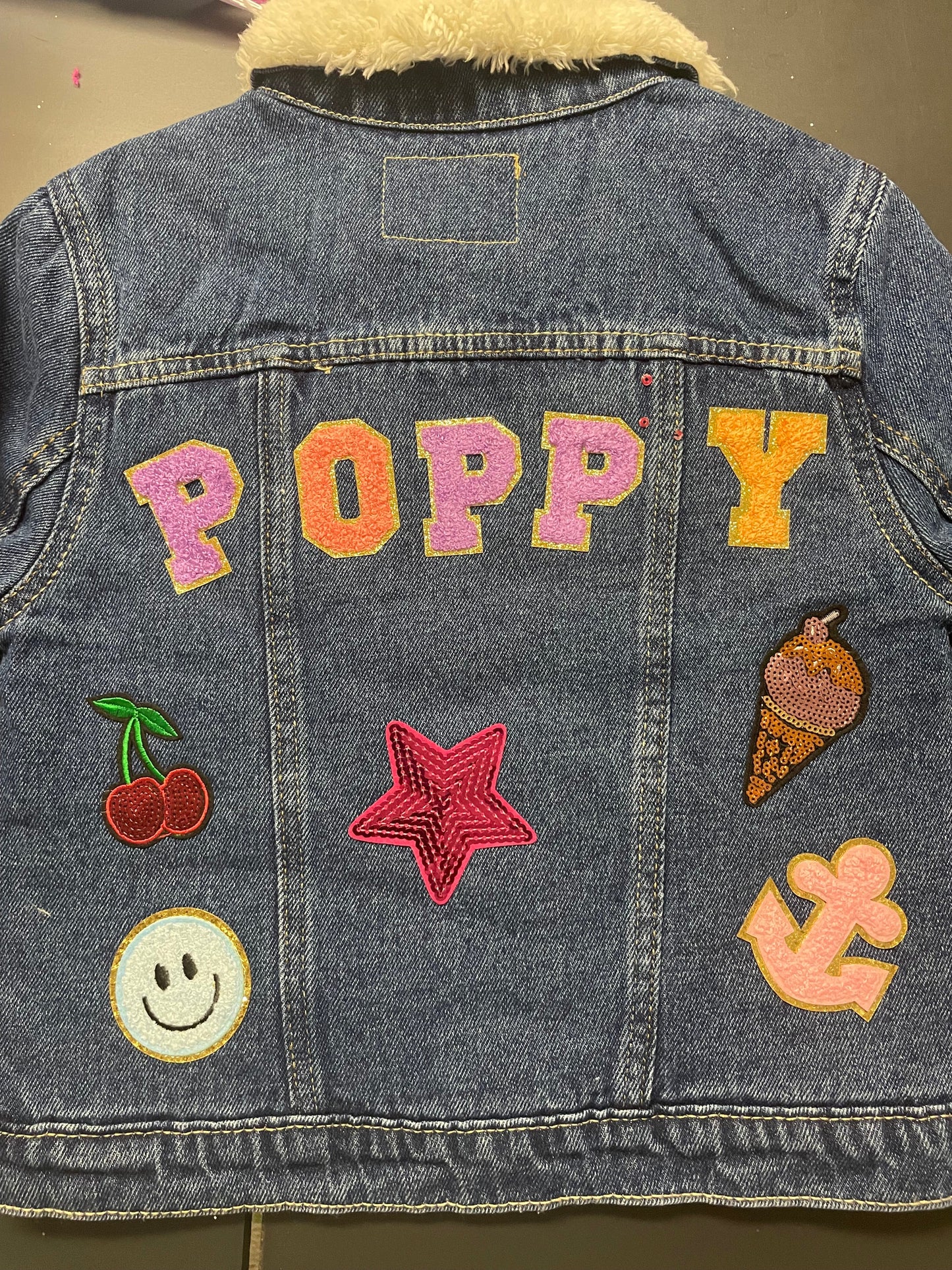 Toddler - Custom Jean Jacket - Sherpa Lined - Light Wash