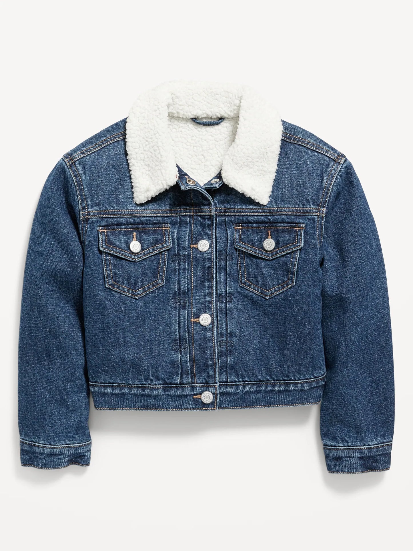 Kids Custom Jean Jacket - Sherpa Lined - Medium Wash